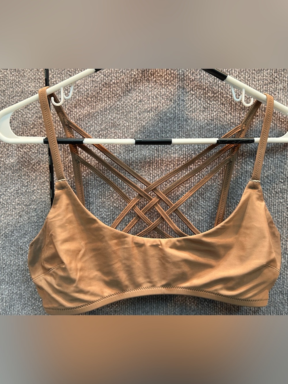 aerie Strappy Back Bralette in Camel Brown